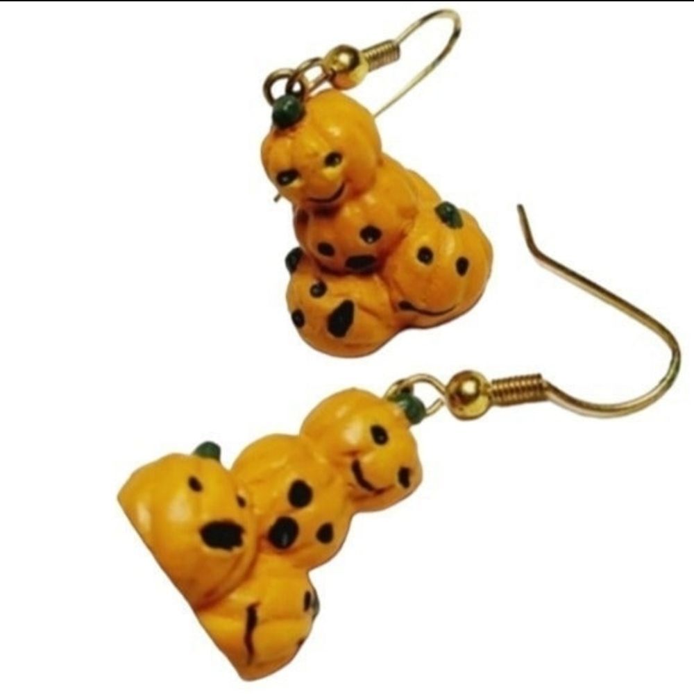 * Pumpkins Earrings French/Fish Hook Backings
